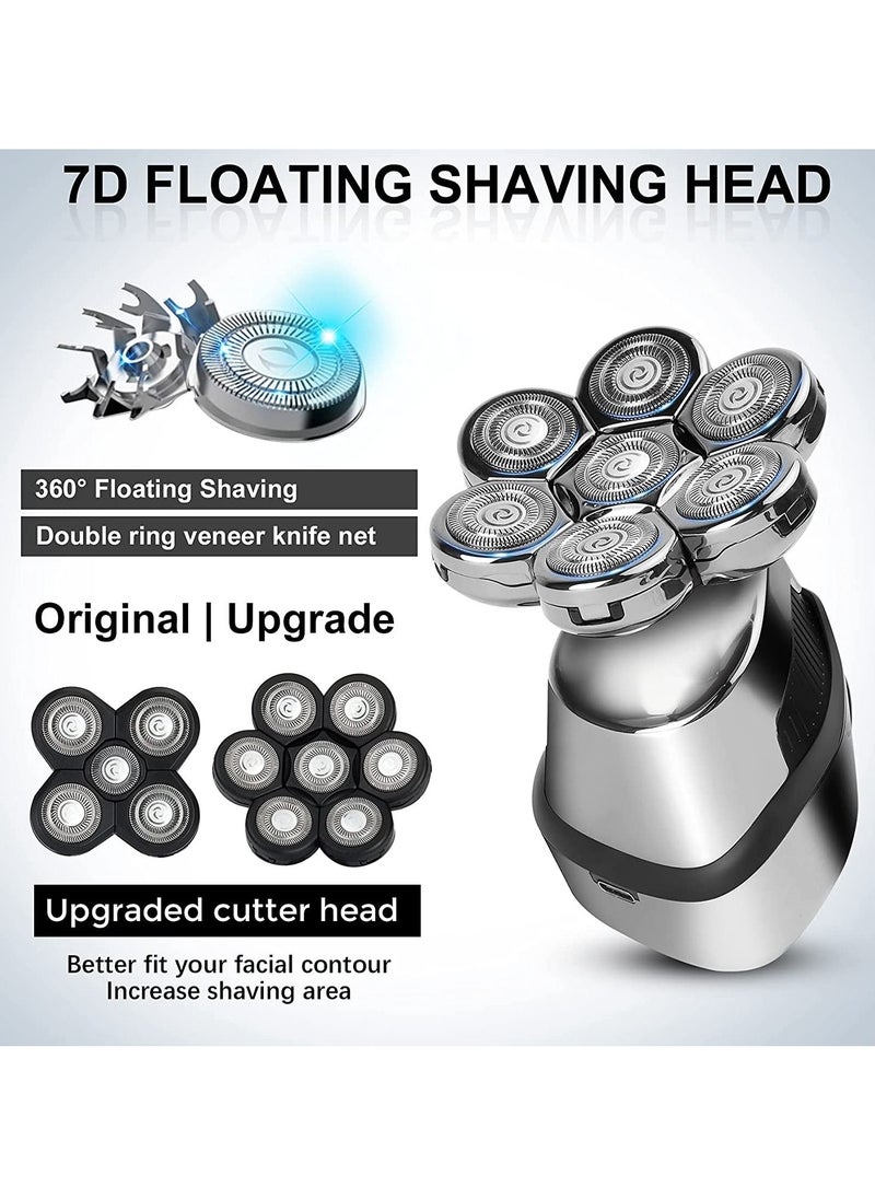 7D Electric Razor for Men and Women 5 in 1 Head Shavers for Bald Men Electric Rotary Razor Grooming Kit Cordless Electric Shavers USB Rechargeable Waterproof - pzsku/Z0C881ED395740CA49BE3Z/45/_/1692963286/d2de1075-4930-4074-816c-03f6b46eeeb3