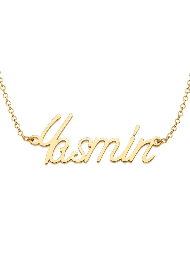 NENOUSH Baby Girl Name Necklace | English Letter Pendant Chain 30cm | Gold Tone Jewelry for Baby Girls | Fashion Necklace | Daily Wear | Party Wear - Image 1