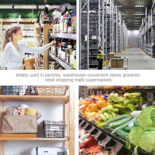 Tecreddy 25Pcs Wire Shelf Label Holder, Reusable Plastic Shelf Tags for Pantry Retail Shopping Mall Store Supermarket Wire Shelving UPC Price Display Easy Clip Design Tight Snap Lock Closure 1-1/4" H X 3" W - Image 5