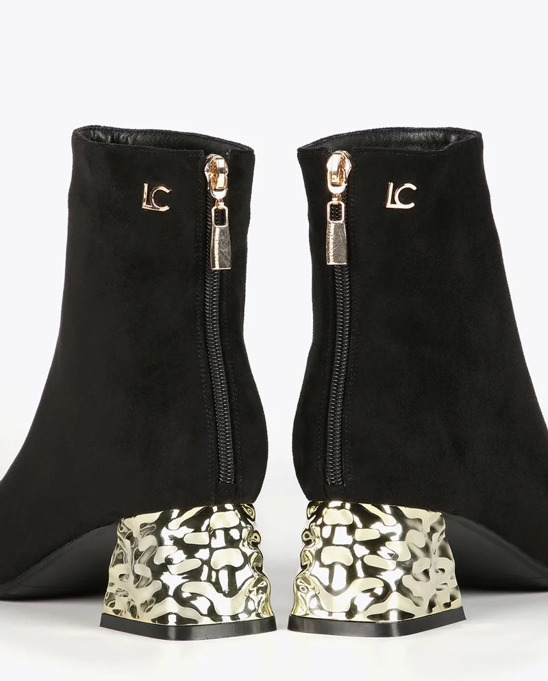 Lola Casademunt Ankle boots with golden heel