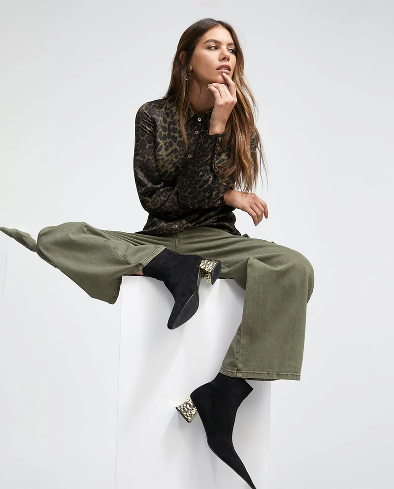 Lola Casademunt Ankle boots with golden heel