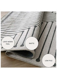 KNOT HOME Vince Bianca 400 x 300 cm Carpet Knot Home Designer Rug for Bedroom Living Dining Room Office Soft Non-slip Area Textile Decor  - Image 4