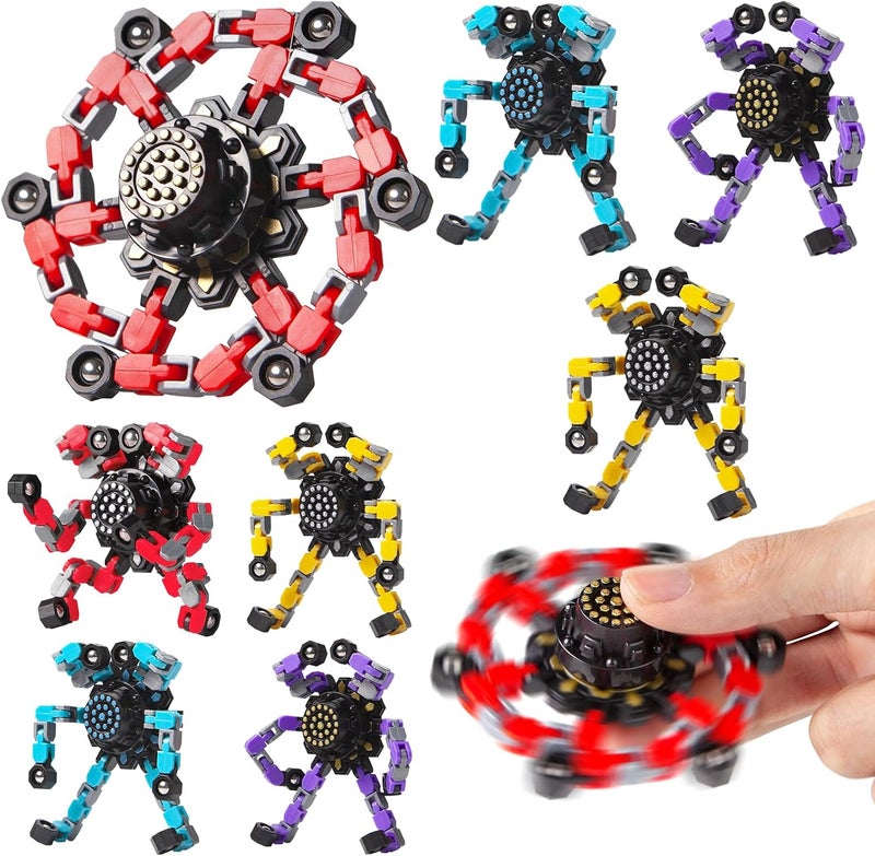 Gokeey Transformable Fidget Spinners - 4pcs for Kids & Adults, Stress Relief Toys - Image 1