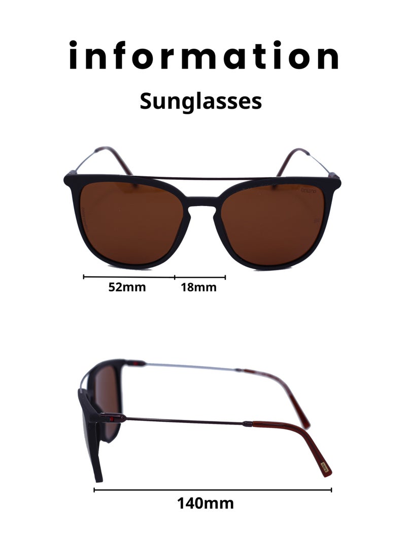 Baleno "Classic Aviator Sunglasses with Sturdy Metal Frame – Polarized Lenses for 100% UV Protection, Lightweight & Comfortable Design – Perfect for Men & Women, Ideal for Driving, Travel, and Outdoor Activities - Image 5