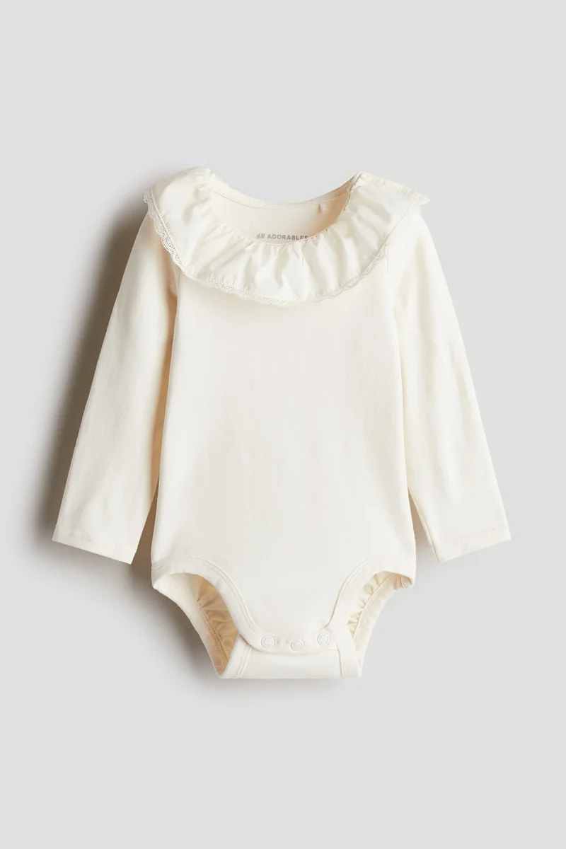 H&M Collared cotton bodysuit