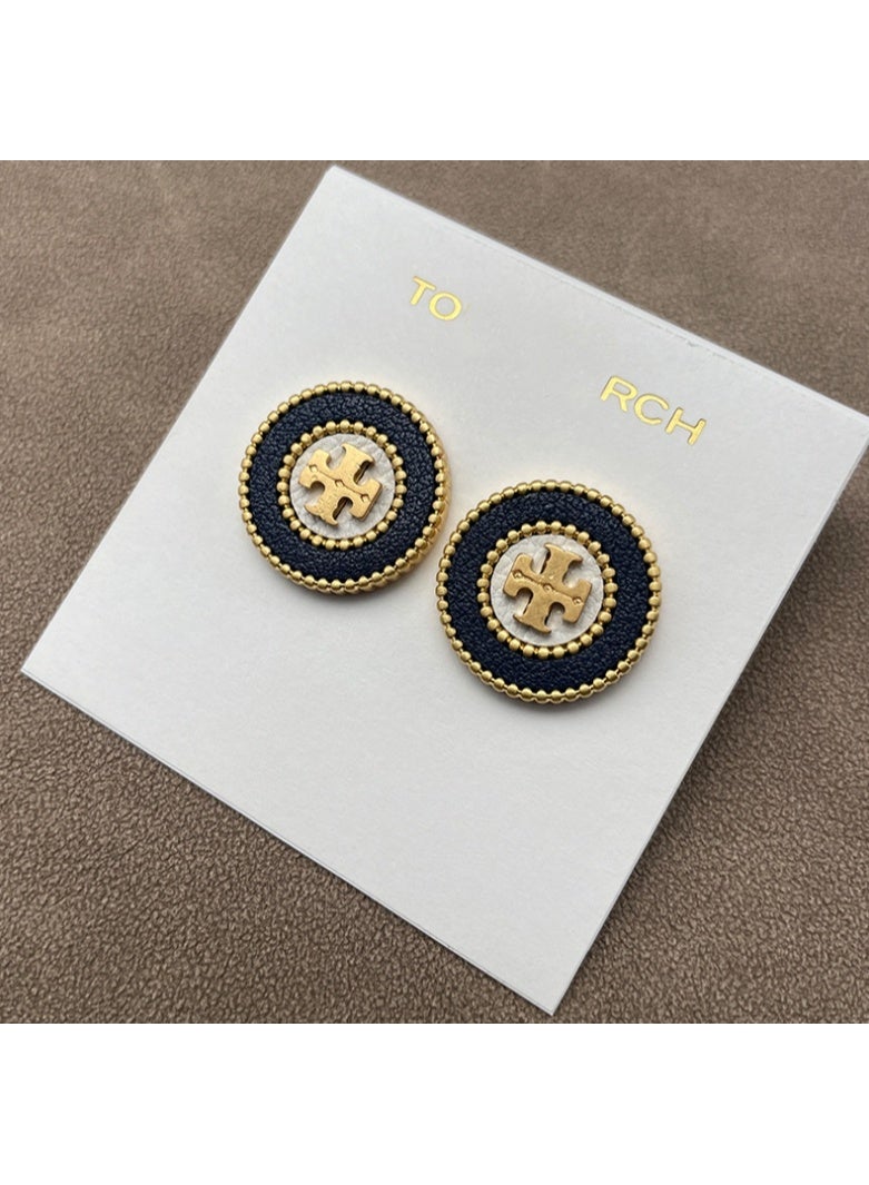 Burch TB Natural Fritillary Stud Earrings - Image 3