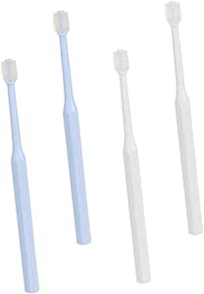 Pet Toothbrush Set 4 Pieces 360 Degree Soft Bristle Cat Dog Oral Clean Plastic - Image 1