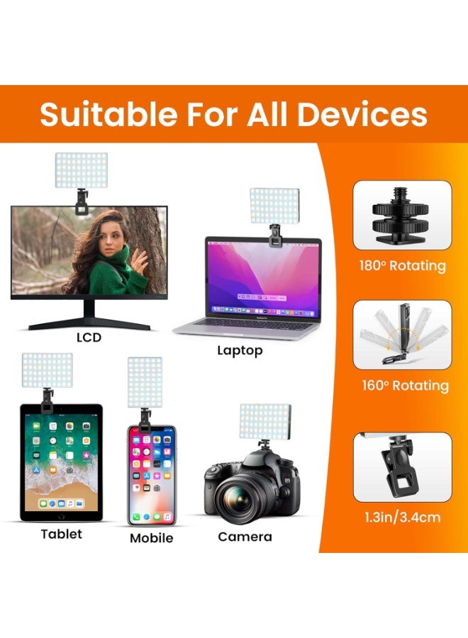 Portable Phone Selfie Light – 60 LEDs with 3000mAh Battery – USB Rechargeable for Live Streaming & Video Calls - Image 4