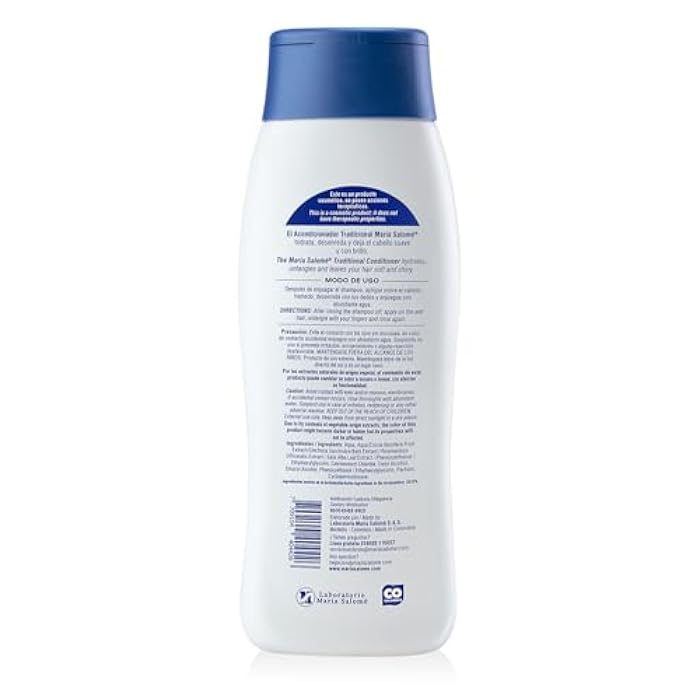 Maria Salome Acondicionador Hidratabte con Extractos Naturales Moisturizing 400ml - Image 2