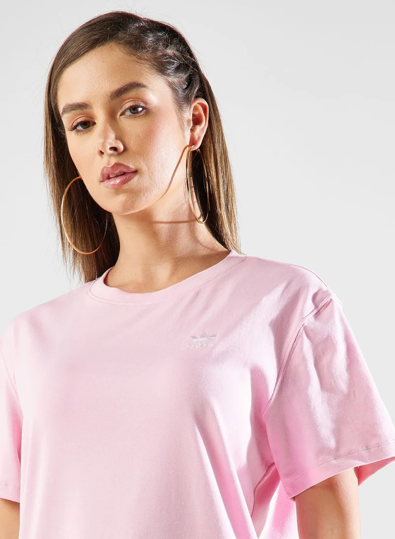 adidas Originals Pink Casual T-Shirt Dress