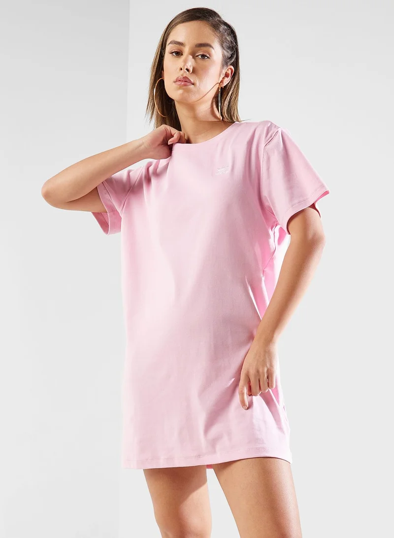 adidas Originals Pink Casual T-Shirt Dress
