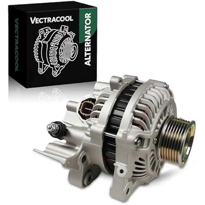 VectraCool AHGA67 Alternator Compatible with Honda Civic L4 1.8L 2006-2008, Civic (MFI) L4 1.8L 2009-2010, Civic L4 1.8L 2011 Replacement#A002TC1391 - Image 1