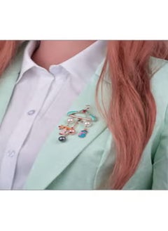 Generic Fashion Cute Cartoon Pearl Pendant Hanger Brooch Women Clothing Accessories  - Image 2