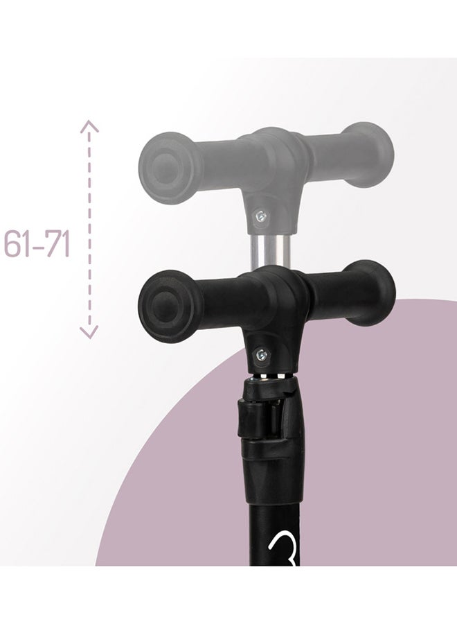 Momi Kiuru 2in1Scooter And Ride-On For Girls & Boys with Balance Function, LED's Wheels, ABEC 7 Bearings, 3 Position Handle Bar, Light weight 2.3 Kg, Age from 3+ Year Black - Image 4