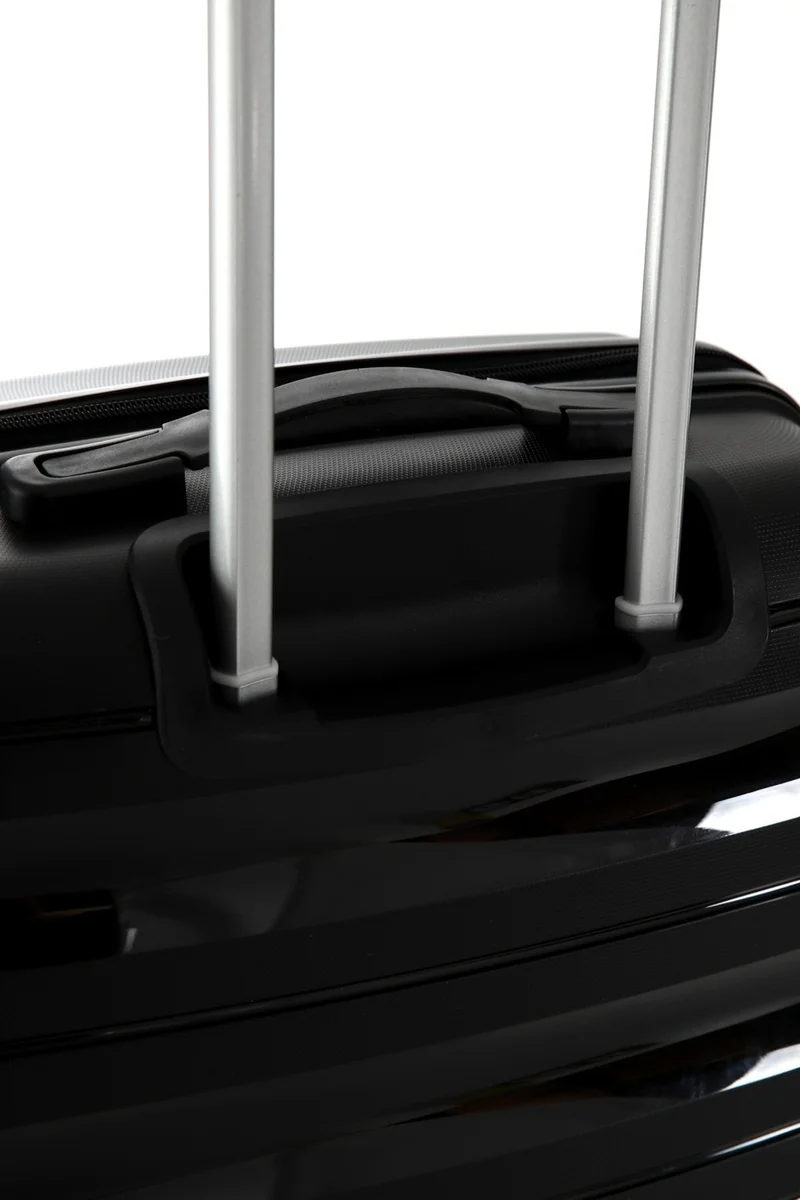 S-Invalid Brand Name Black 5225 Polypropylene Large Size Suitcase