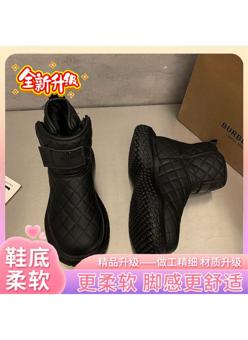 Generic Winter Padded Chanel Style Snow Boots for Women Black [special cabinet version]] 
