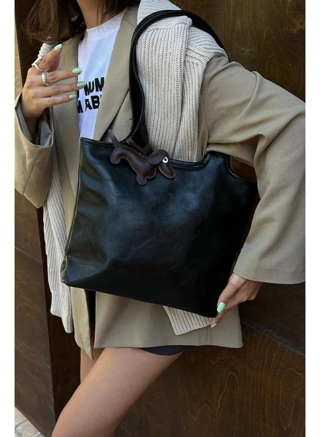 Shule Bags  Cause Charmlı Black Shoulder Bag. for Women | Best Price UAE