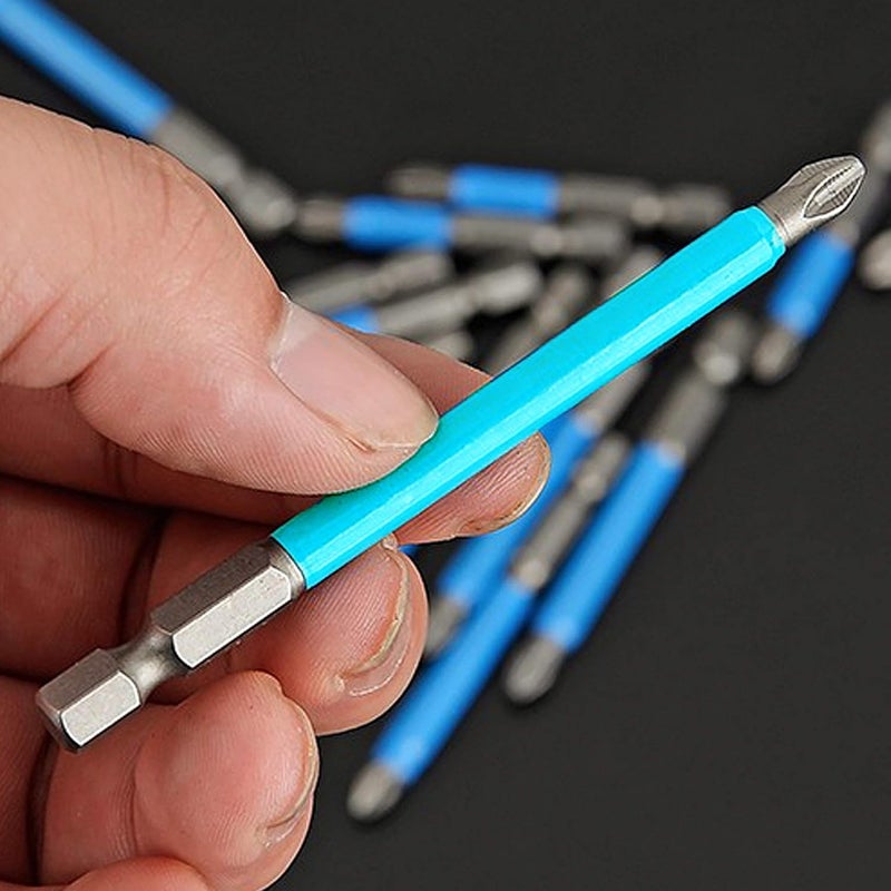 KEWAYO 10Piece PH2 Magnetic Screwdriver Bit Set  276 Length 14 Hex Shank for ElectricHand Screwdrivers  Phillips 2 Drill Bits 70mm  CrV Steel Construction - Image 5