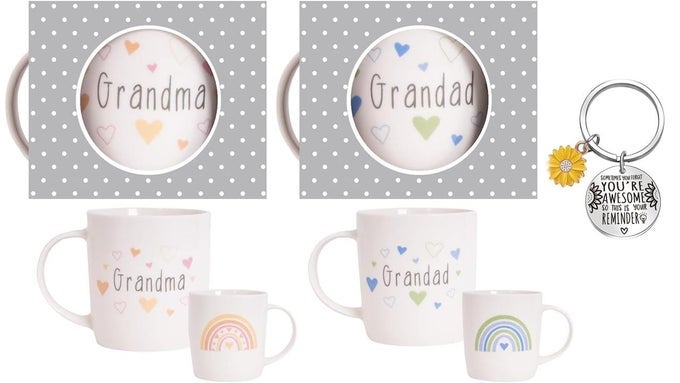 GRANDMA AND GRANDAD MUGS COFFEE MUGS FOR BEST GRANDPARENTS GRANDMA GRANDAD GIFTS FROM GRANDSON GRANDDAUGHTER GRANDCHILDREN CHRISTMAS ANNIVERSARY DAY PRESENTS MOTHERS FATHERS CUPS SET
