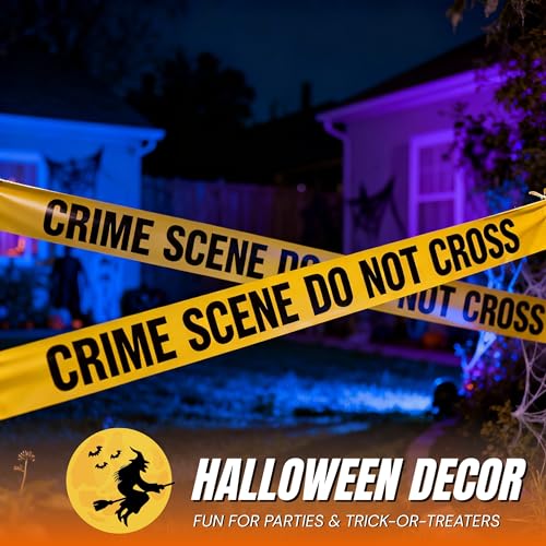 TAPIX Crime Scene Do Not Cross Tape 3 X 100 • Bright Yellow with a Bold Black Print • 3 in. Wide for Maximum Readability • Tear Resistant - Image 2