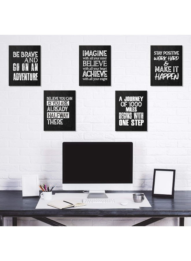 Home Trove 10 Pieces Inspirational Wall Poster Positive Quote Posters Wall Decor  - Image 4