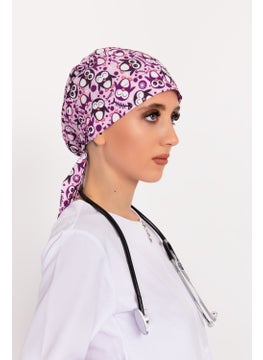 Nur Medikal Giyim Nur Medical Clothing Cheerful Penguins Patterned Hijab Doctor Nurse Hospital Cook Surgical Cap  - Image 3