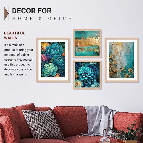 walllane -Modern Art Floral Painting For Living Room Bedroom Office | Painting For Wall Decoration (10 Inch x 13 Inch) Set 4 Cate- 011 - Image 5