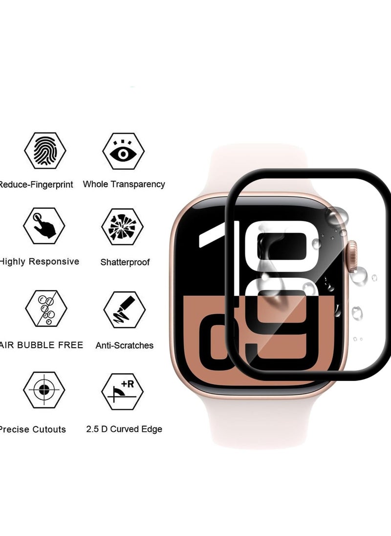 Generic - Screen Protector for Apple Watch Series 10 42mm, [3 Pack] HD Clear Soft TPU Full Coverage 3D Curved Screen Protector for Apple Watch Series 10 42mm[Bubble Free][High Sensitivity] - Image 1