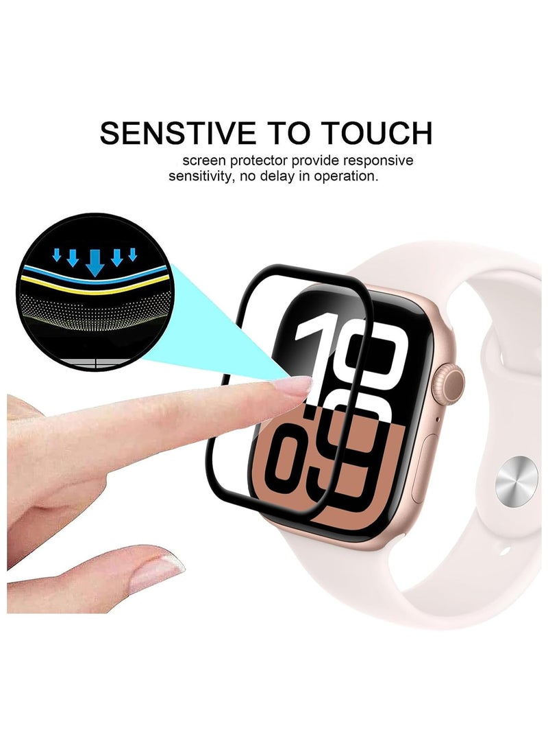 Generic - Screen Protector for Apple Watch Series 10 42mm, [3 Pack] HD Clear Soft TPU Full Coverage 3D Curved Screen Protector for Apple Watch Series 10 42mm[Bubble Free][High Sensitivity] - Image 1