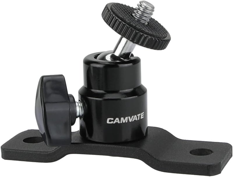 CAMVATE 1/4"-20 Ball Head with Bottom Pedestal Mount for Monitor/Surveillance System Support - 2324 - Image 5