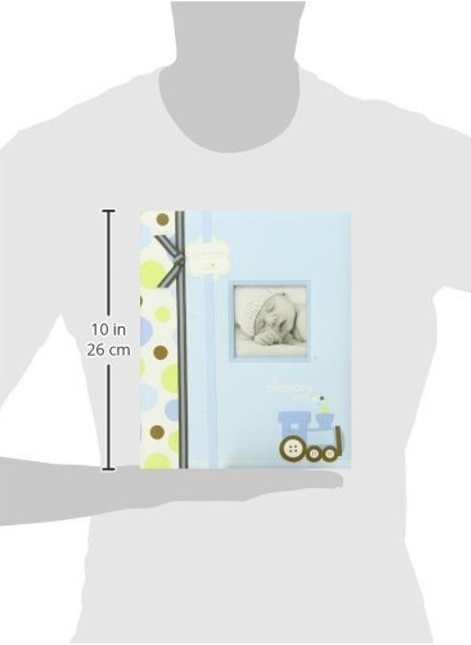 pearhead Train Baby Five Year Memory Book Photo Journal, Cherish Every Precious Moment Of Your Babys First Years, Blue  - Image 5