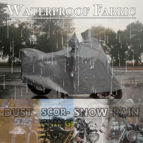 ATORAY Waterproof Bike Dustproof - UV Protection Two Wheeler Cover Compatible for Bajaj Pulsar N250 (Grey) - Image 3