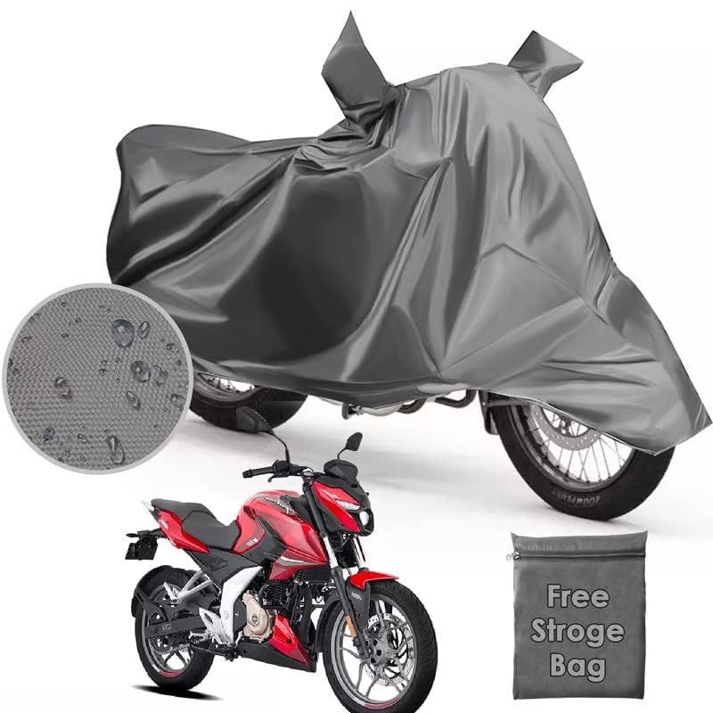 ATORAY Waterproof Bike Dustproof - UV Protection Two Wheeler Cover Compatible for Bajaj Pulsar N250 (Grey) - Image 2
