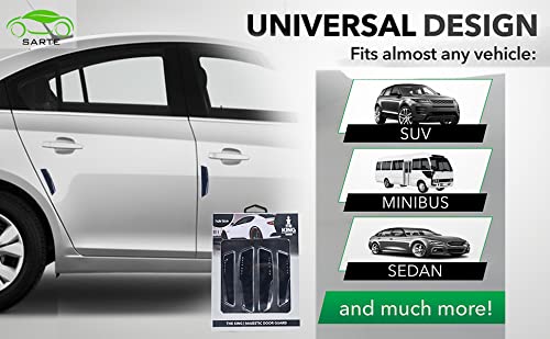 SARTE SA64G64 Car Door Guard | Car Door Guard Protector | Door Guard for Car (Black) - Image 3