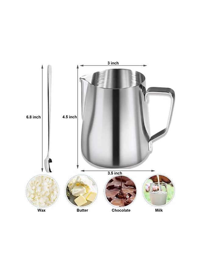 The Bros DIY Candle Making Kit Supplies, Craft Tools Include Pouring Pot, Wicks, Sticker, Holder, Beeswax, Tins, 2 Color Dye and Spoon - Image 3