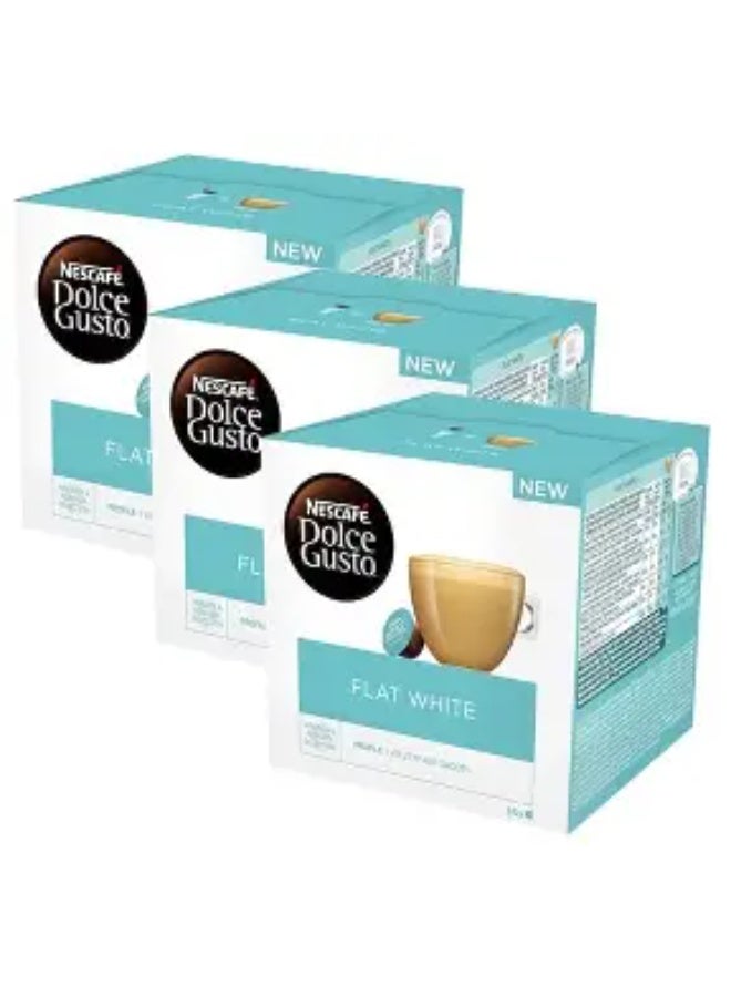 Dolce Gusto Nescafe Dolce Gusto Flat White Coffee Capsules (48 Capsules, 48 Cups) - - Image 1
