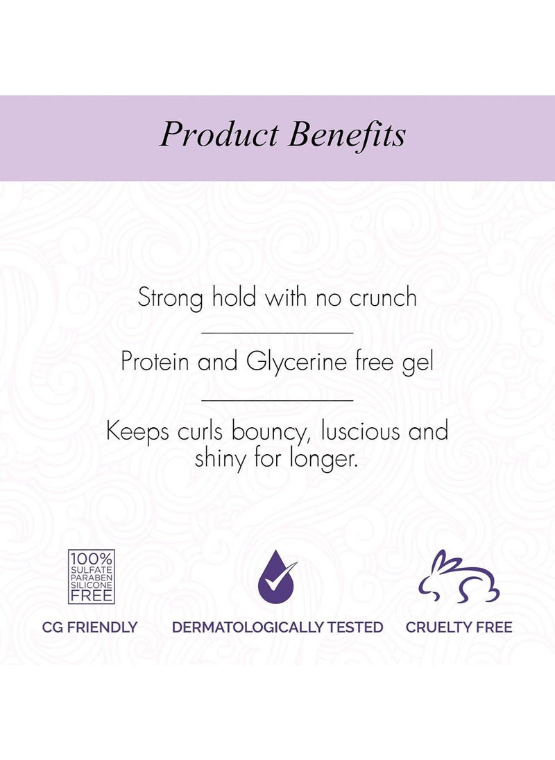 Curl Up Ultra Defining Hair Gel Strong Hold Flaxseed Gel for Dry Frizzy Wavy Curly Hair Sulphate Paraben Silicone Free 100ml  - Image 3