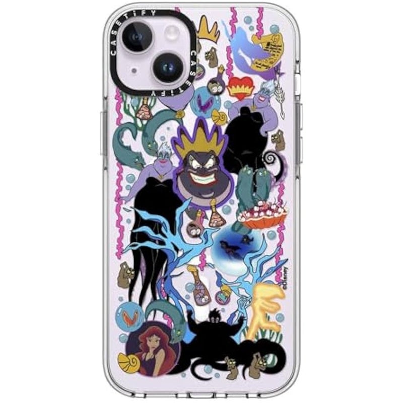 Casetify Clear iPhone 14 Plus Case 【Villains Co-Lab/Not Yellowing / 6.6ft Drop Protection/Compatible with Magsafe】 - Liar Sticker - Ursula - Clear - Image 2