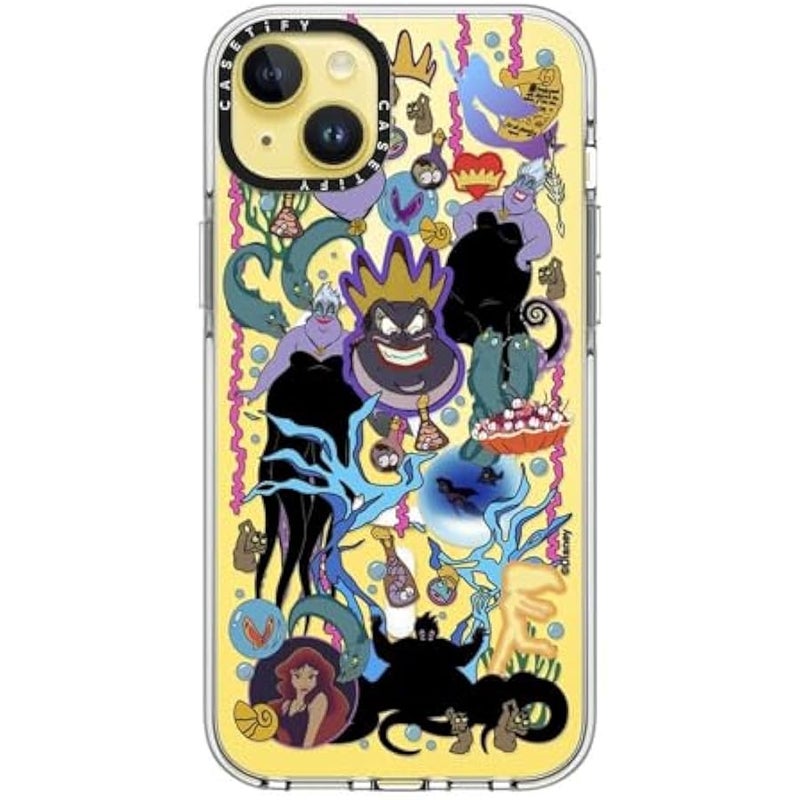 Casetify Clear iPhone 14 Plus Case 【Villains Co-Lab/Not Yellowing / 6.6ft Drop Protection/Compatible with Magsafe】 - Liar Sticker - Ursula - Clear - Image 3