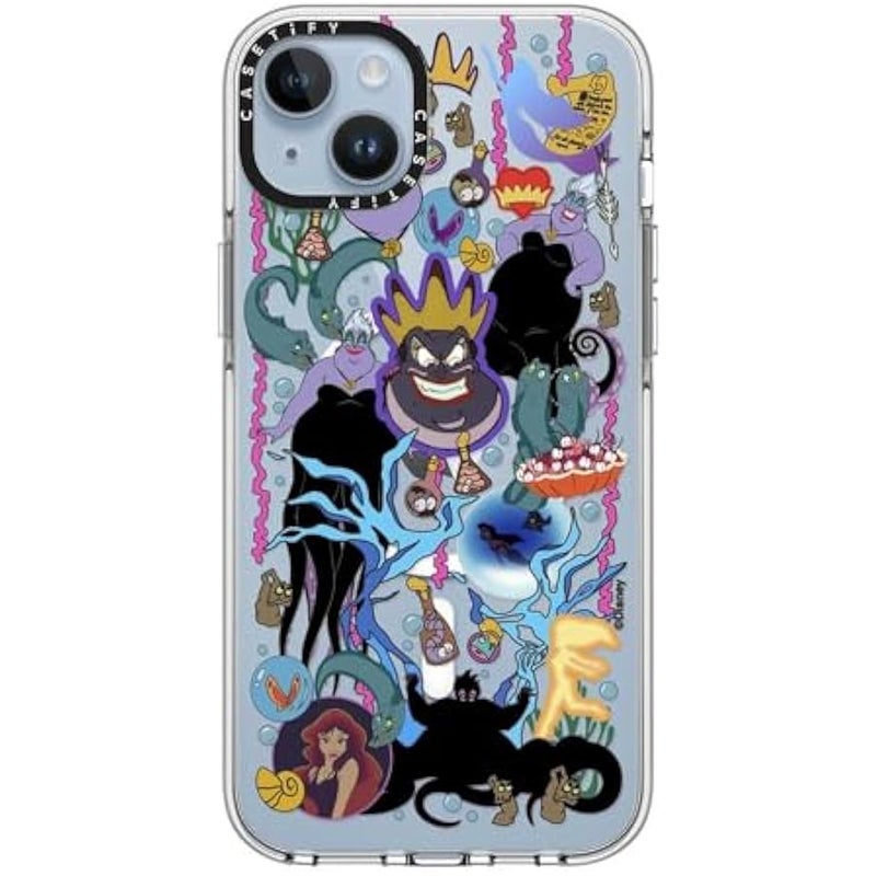 Casetify Clear iPhone 14 Plus Case 【Villains Co-Lab/Not Yellowing / 6.6ft Drop Protection/Compatible with Magsafe】 - Liar Sticker - Ursula - Clear - Image 4