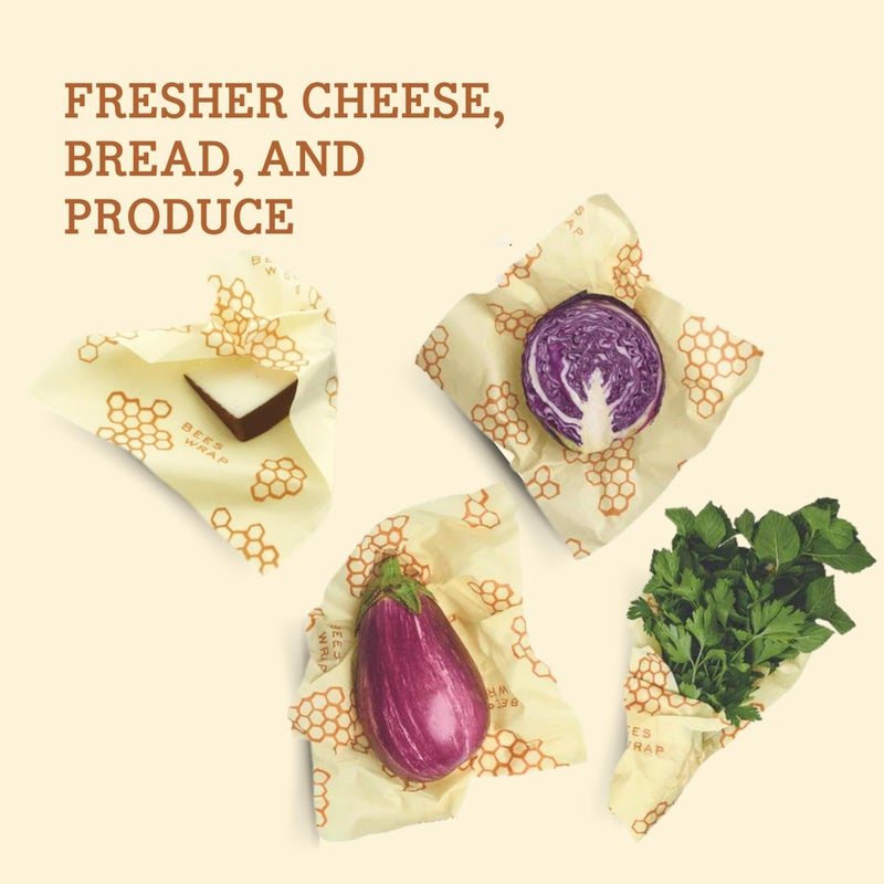 Bee's Wrap Beeswax Wraps for Food - Bread Wrap - Made in USA Reusable Bread Storage Bags - Organic & Eco-Friendly Alternative to Aluminum Foil, Sourdough Bags & Plastic Wrap, Honeycomb - Image 5