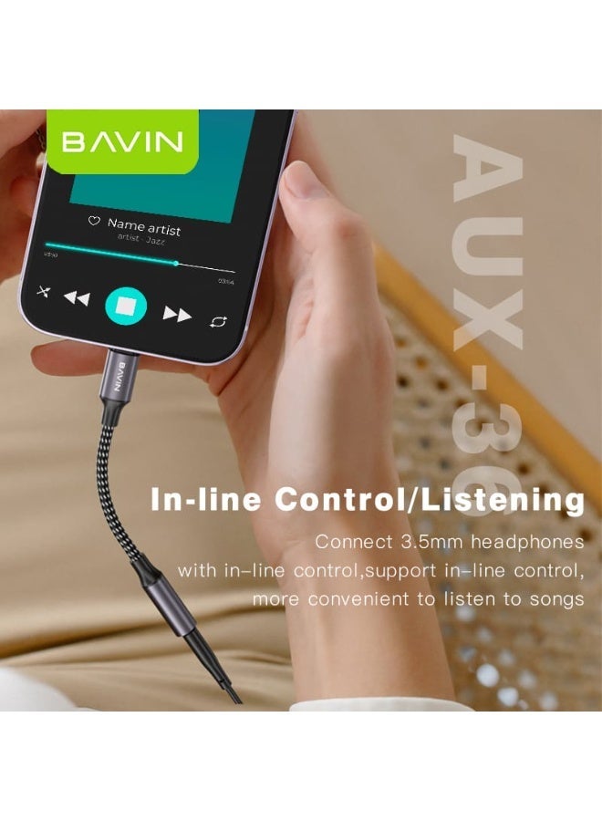 Bavin Audio Adapter for Connecting iPhones to Headphones or Other Audio Systems That Have Traditional 3.5mm Jack (Bluetooth Required) - Image 4