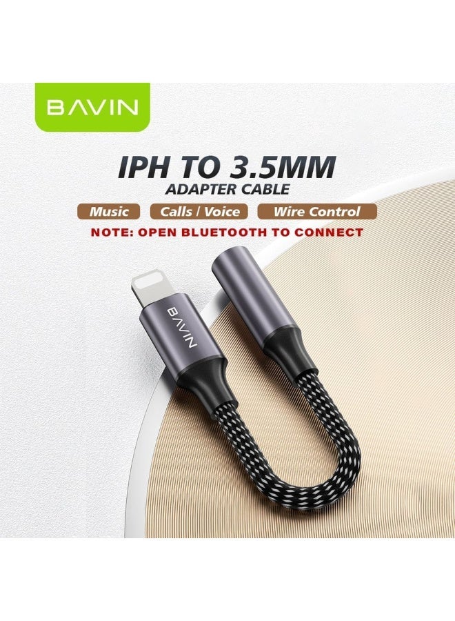 Bavin Audio Adapter for Connecting iPhones to Headphones or Other Audio Systems That Have Traditional 3.5mm Jack (Bluetooth Required) - Image 1