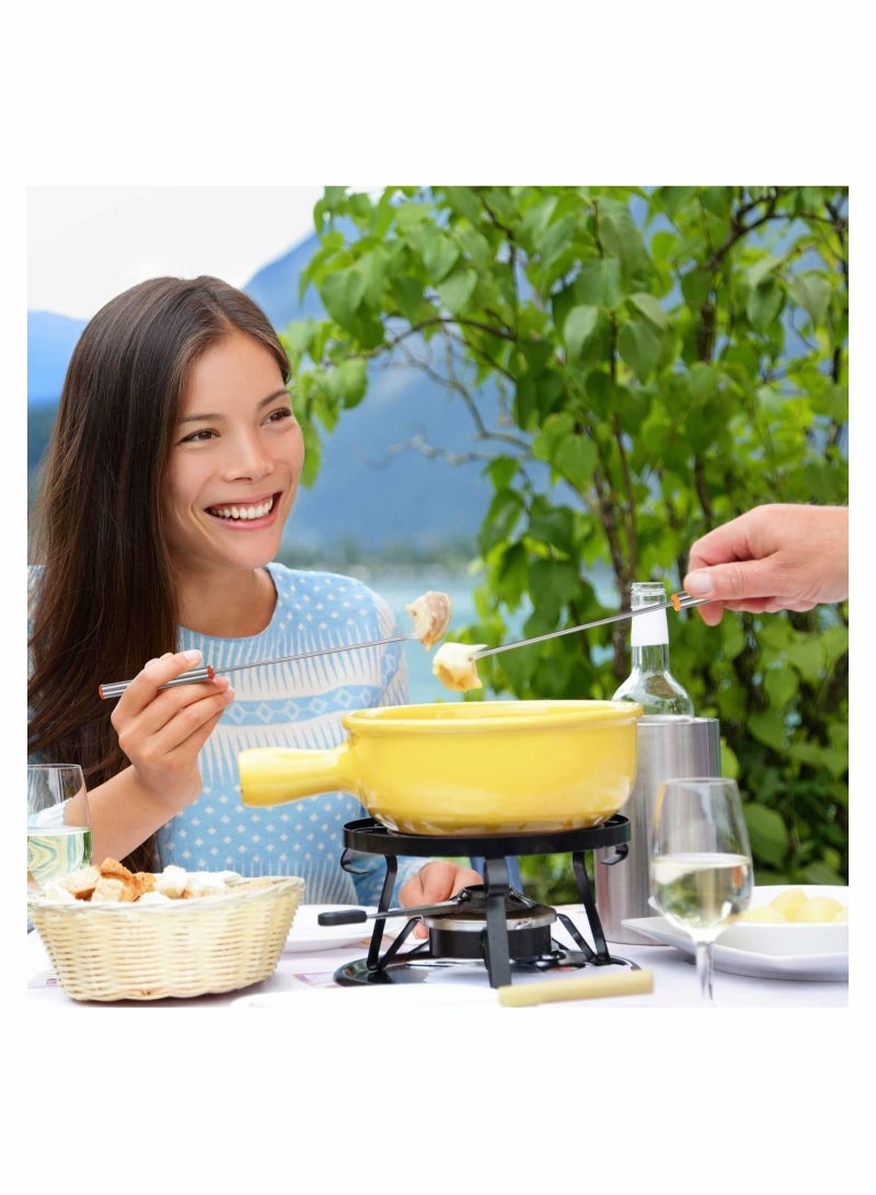 KASTWAVE Marshmallow Roasting Sticks Stainless Steel Fondue Forks with Heat Resistant Handle for Chocolate Fountain Cheese Fondue Set of 12 - Image 4