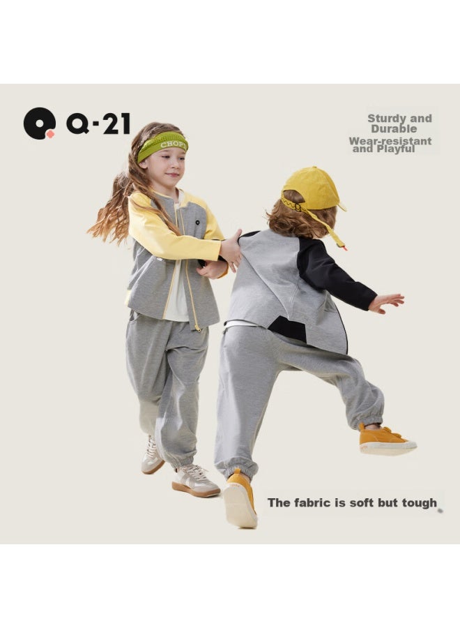 Q21 Children's Pants, Boys And Girls, Adjustable Waist, Sweat-absorbing, Wear-resistant, Sweatpants, Casual Sports Trousers - Image 3