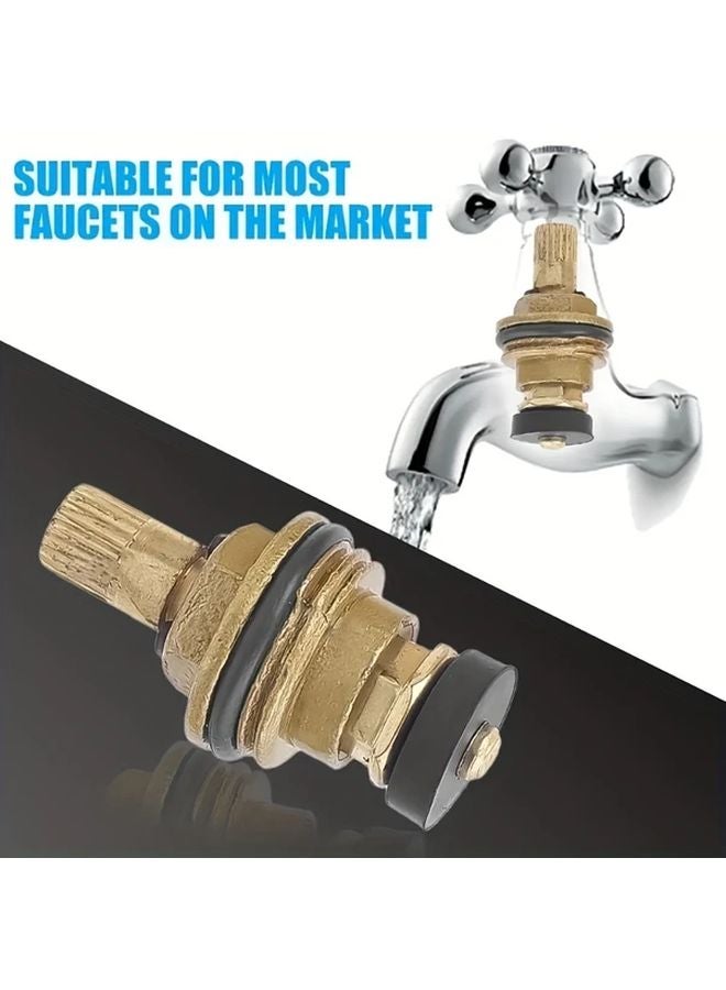 6pcs G1 2 Inch Quick Release Faucet Valve Cores Heavy Duty Metal Tap Valves Quick Connect Disconnect System - Image 3