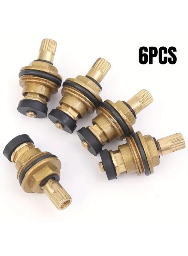 6pcs G1 2 Inch Quick Release Faucet Valve Cores Heavy Duty Metal Tap Valves Quick Connect Disconnect System - Image 1