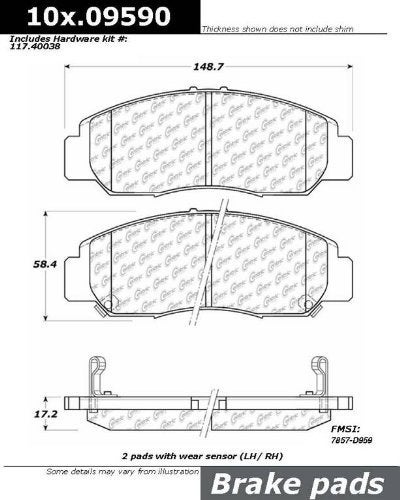StopTech 103.09590 Brake Pad, Ceramic - Image 5