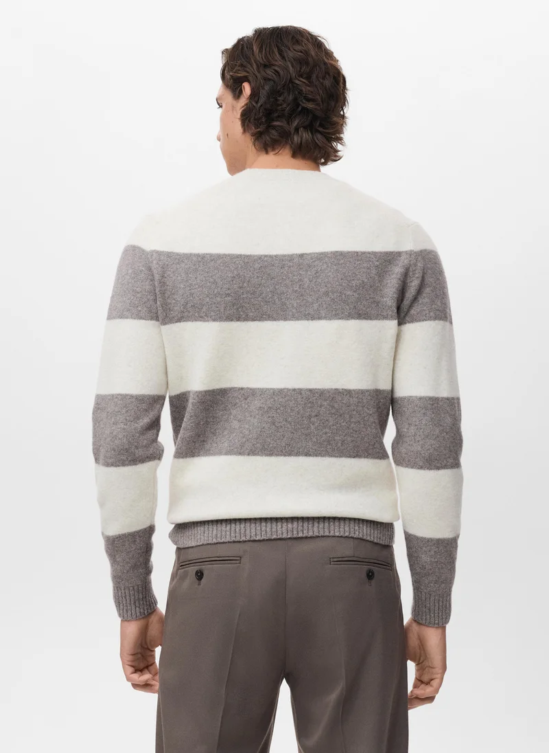 مانجو مان Wool-blend striped sweater
