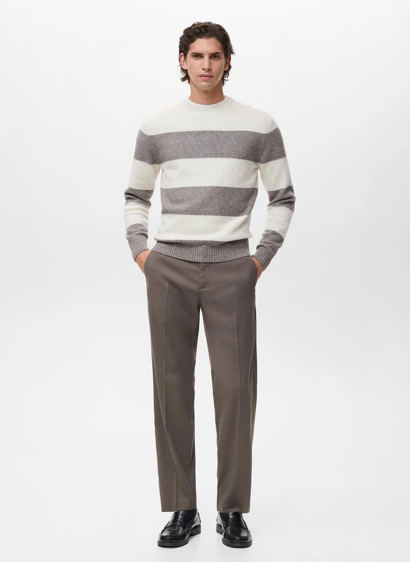Mango Man  Wool-blend striped sweater for Men | Best Price UAE